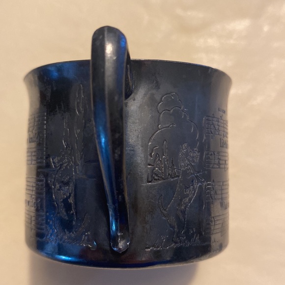 Vintage antique Etched children’s cup little Tommy Tucker song stamped on it - Picture 6 of 11